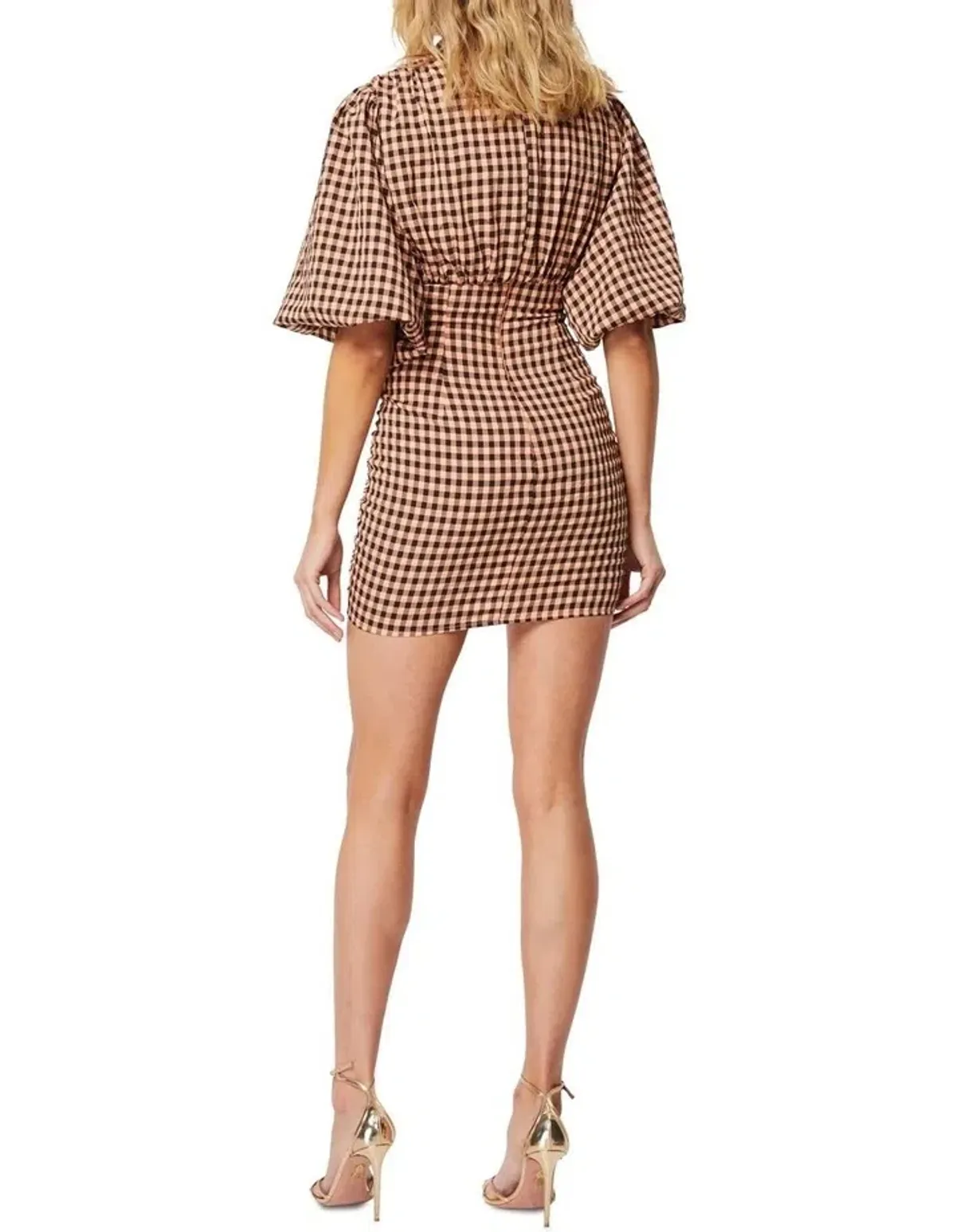 Mossman The Checked Out Mini Dress Print Size 10 - Image 3