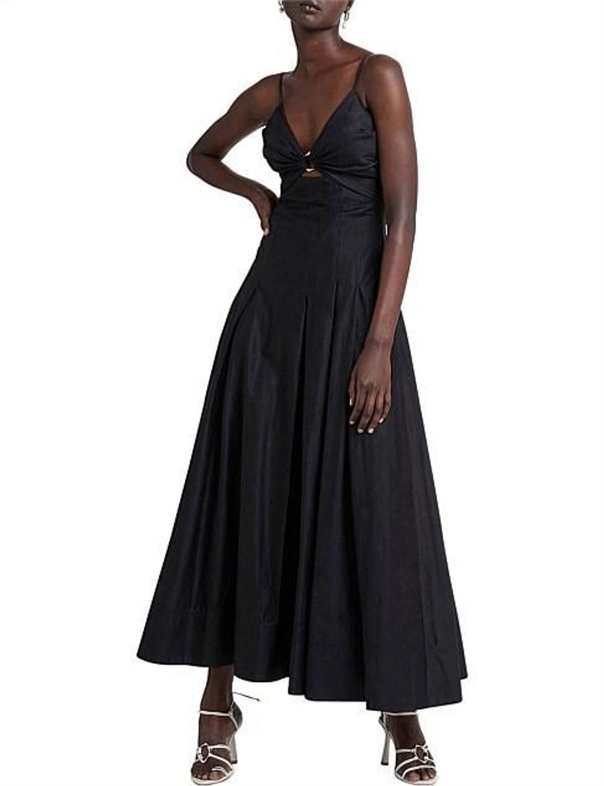 AJE Solstice Strappy Ring Midi Dress - Image 4