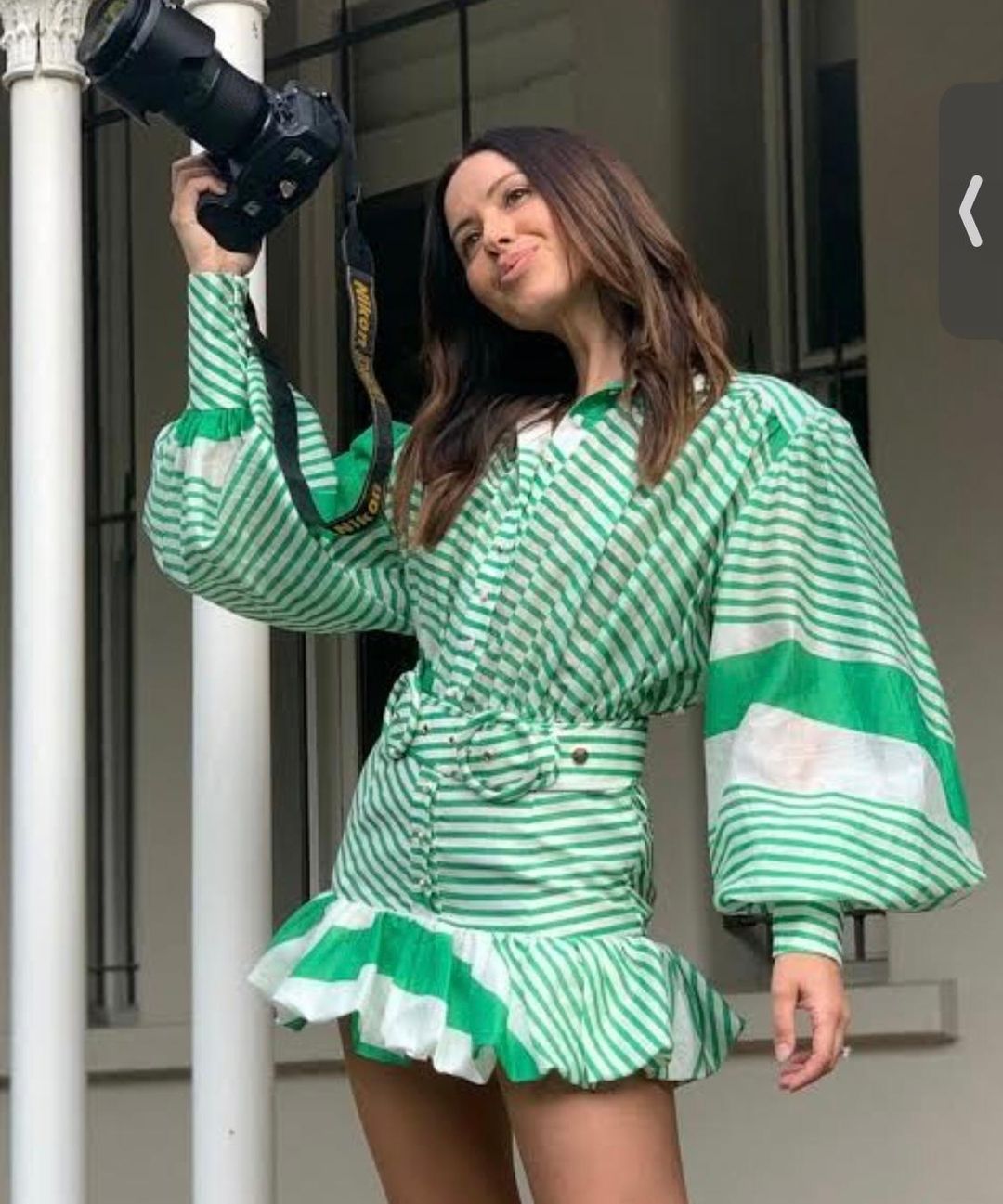 Mackenzie Mode Seeing Stars Mini Dress Green Size 10 for rent on The Volte - main image