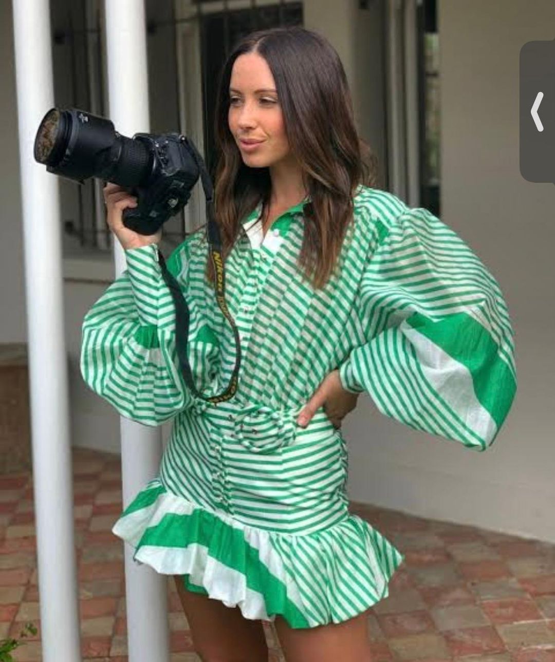 Mackenzie Mode Seeing Stars Mini Dress Green Size 10 for rent on The Volte - main image