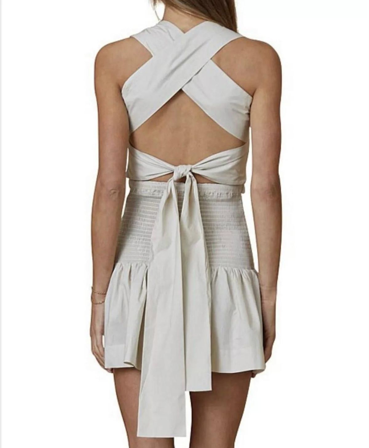 Bec & Bridge Minou Mini Dress Grey Size 8 - Image 2