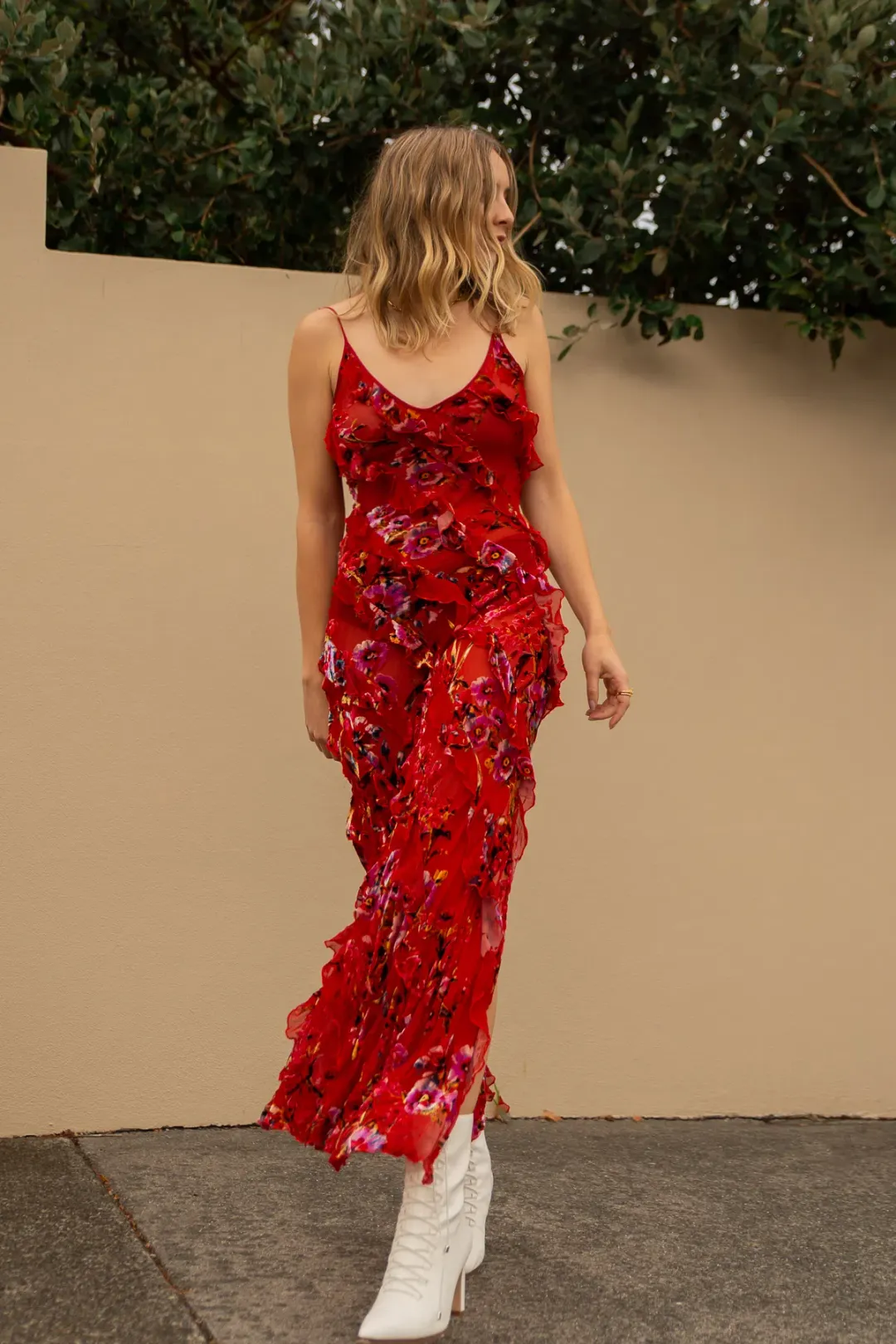 Rat and Boa Maribou Dress Print Size XS for rent on The Volte - main image