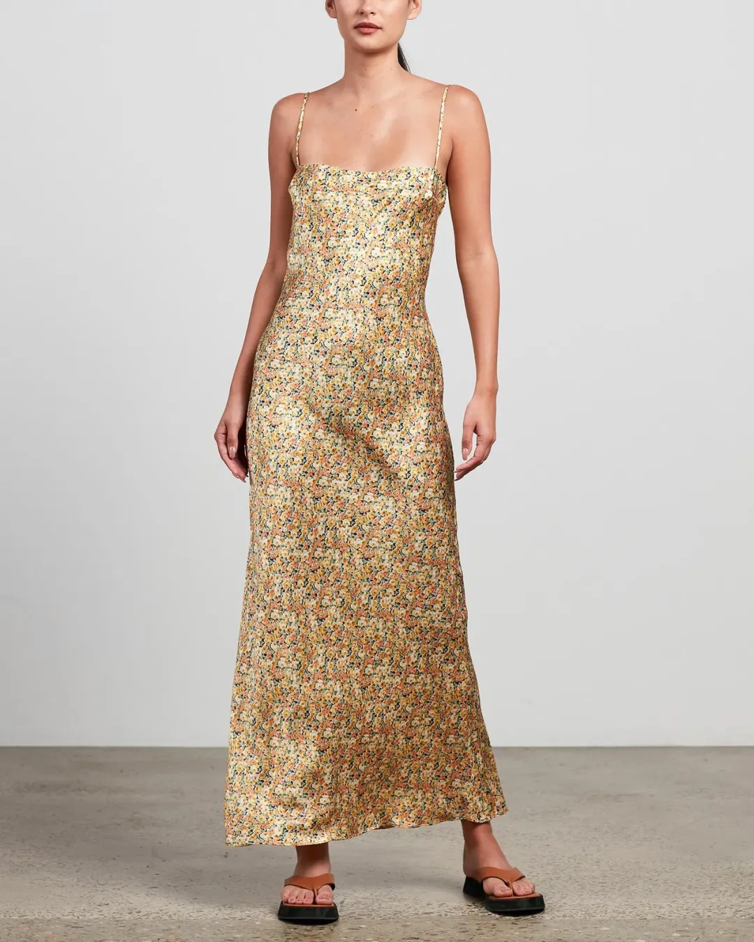 Bec & Bridge Golden Fields Silk Maxi Dress Floral Size 8 for rent on The Volte - main image