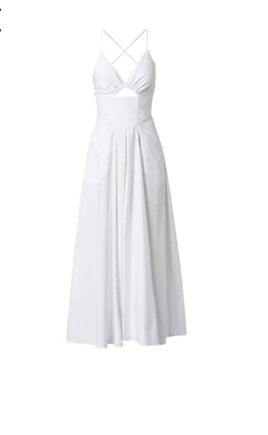 Scanlan Theodore Cotton Strappy Dress White Size 8 for rent on The Volte - main image
