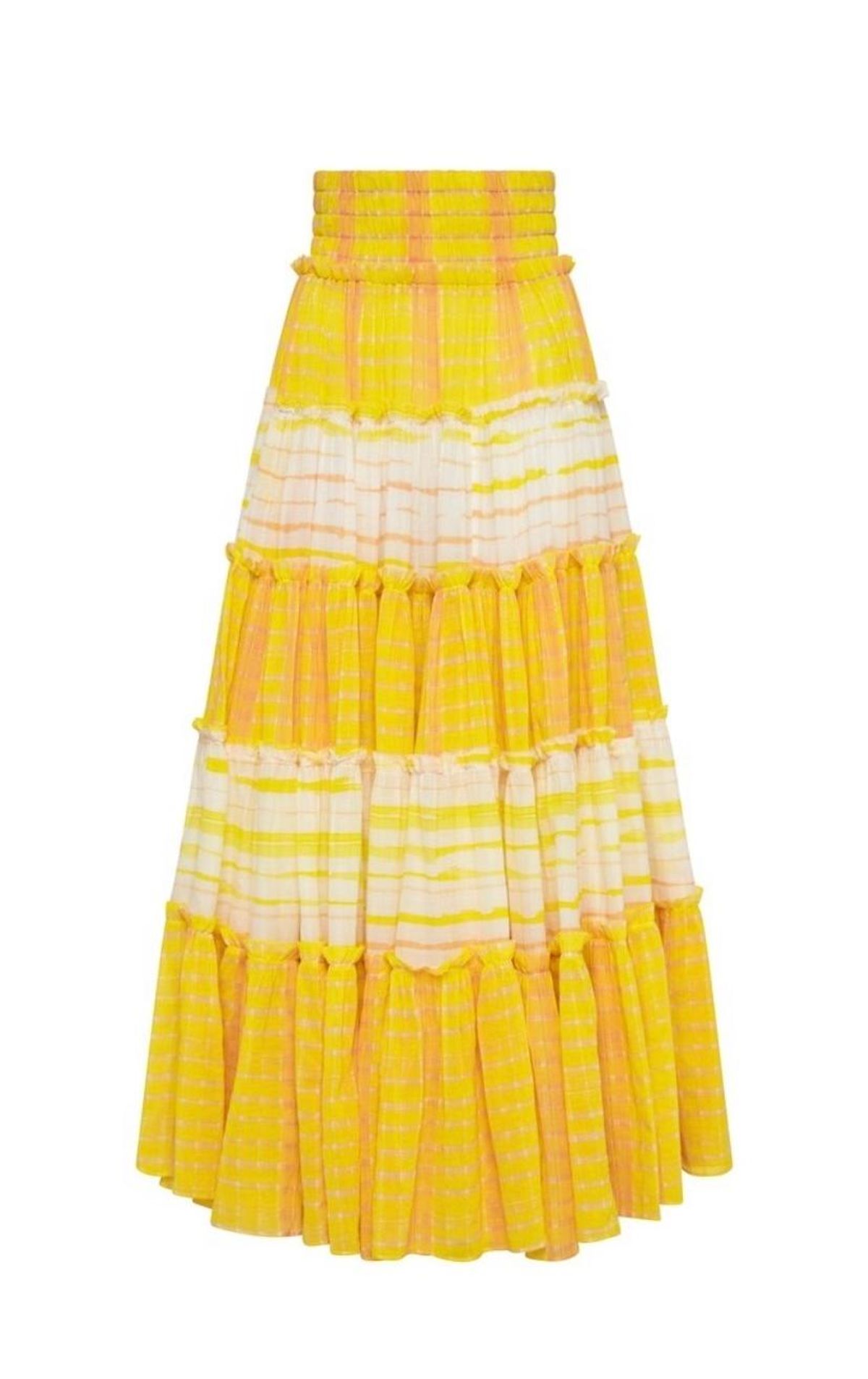 Aje Wilderness Tiered Cotton Maxi Skirt Size 8  - Image 4