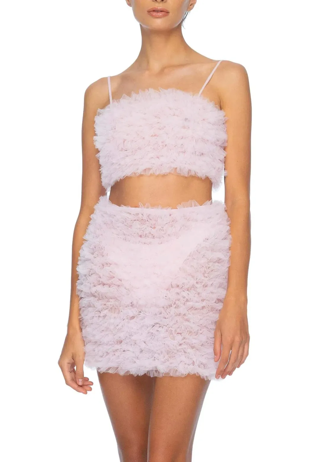 Dyspnea Riff Raff Crop Top Pink Size 6  for rent on The Volte - main image