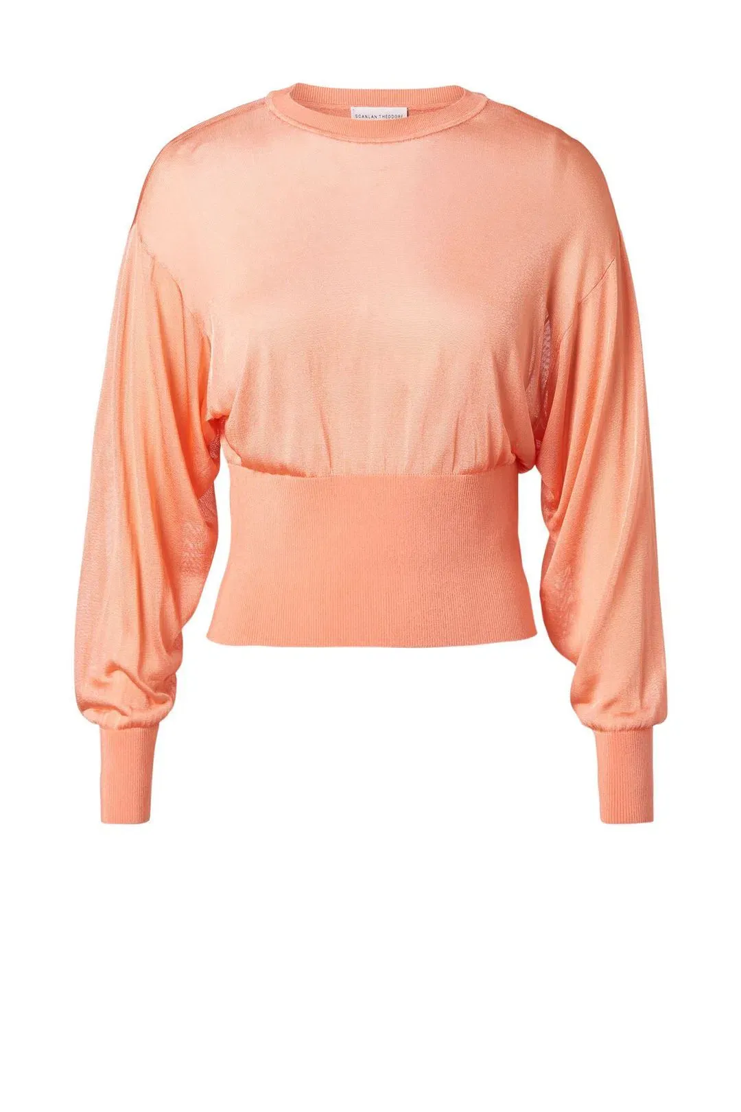 Scanlan Theodore Gloss Knit Sweater and Pleated Skirt Set Orange Size 6 for rent on The Volte - main image