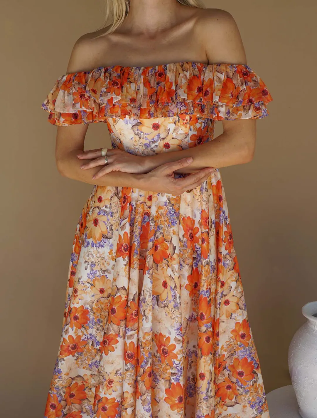 Talulah - FLORENCE MIDI DRESS - Size 12 for rent on The Volte - main image