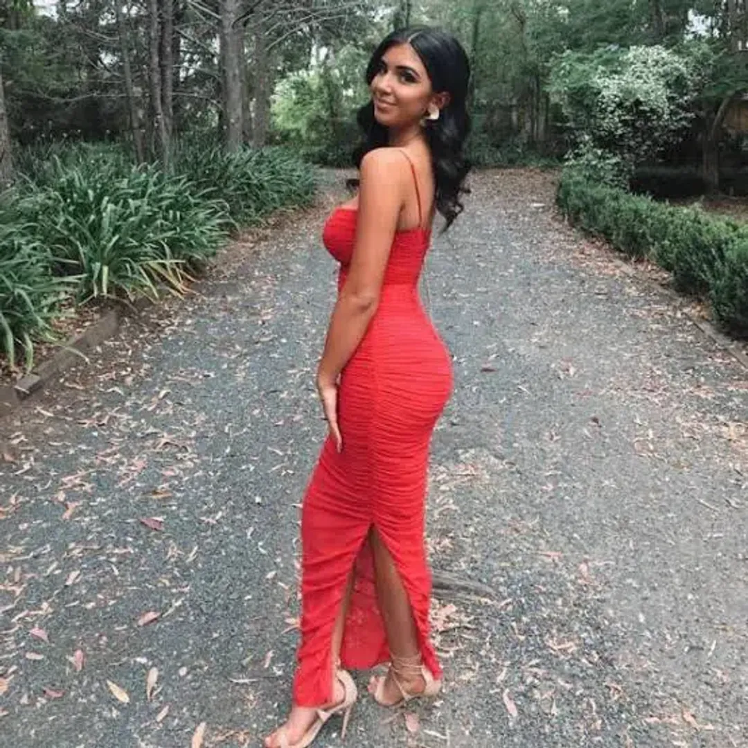 House of CB Fornarina Midi Dress Red Size 8 for rent on The Volte - main image