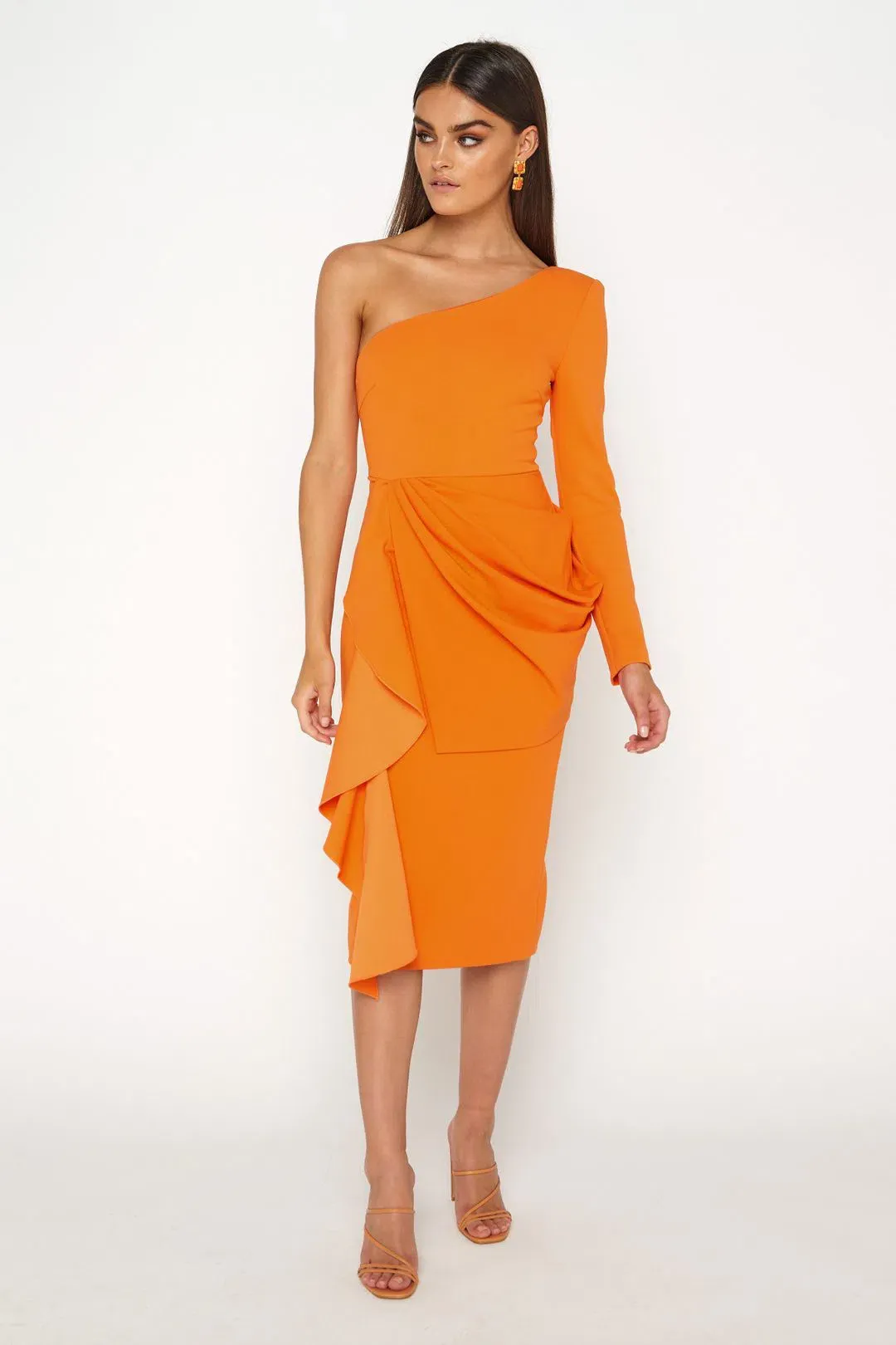 Mossman Follow Me Dress Orange Size 8  for rent on The Volte - main image