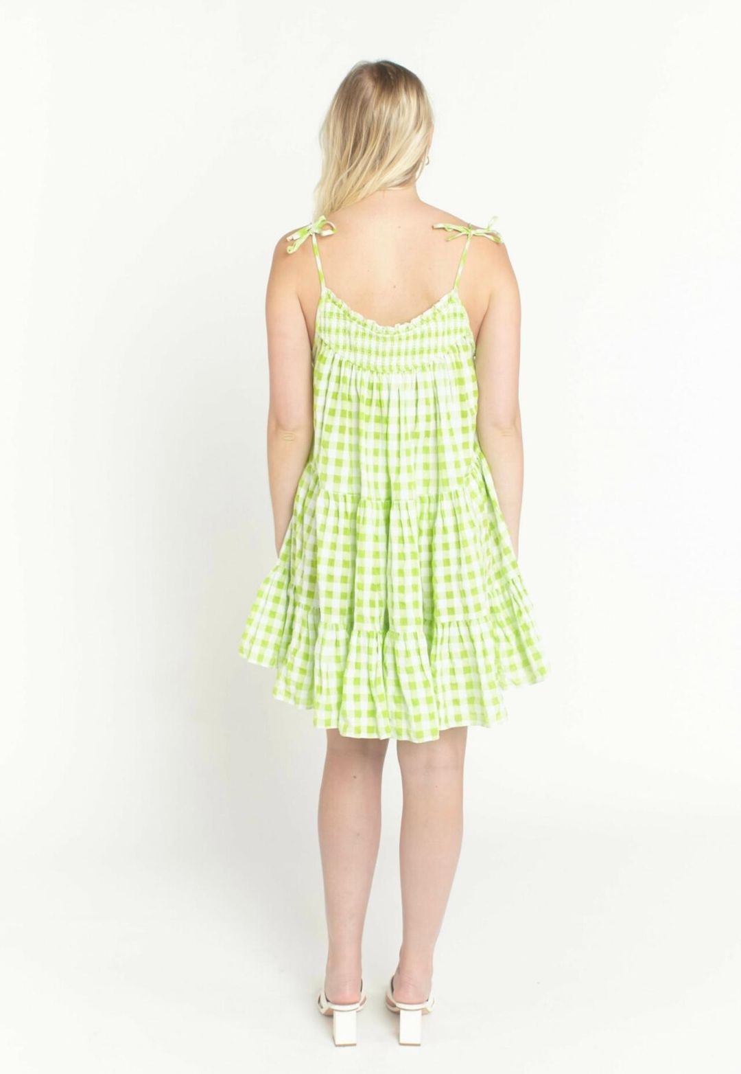 Steele Alfie Lime Dress Print Size M for rent on The Volte - main image