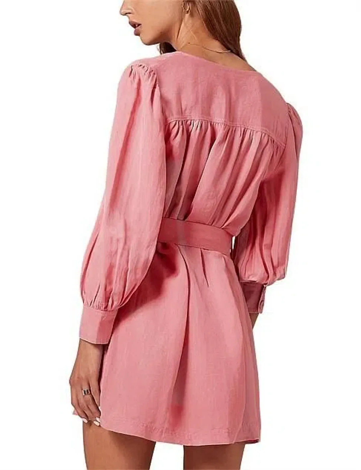 Steele Geneva Detailed Button Up Dress Pink Size L - Image 2