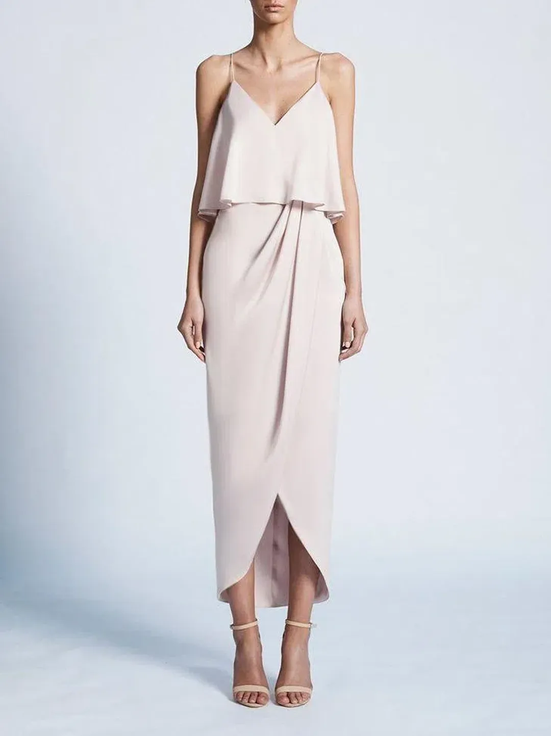 Shona Joy Luxe Cocktail Frill Dress  for rent on The Volte - main image