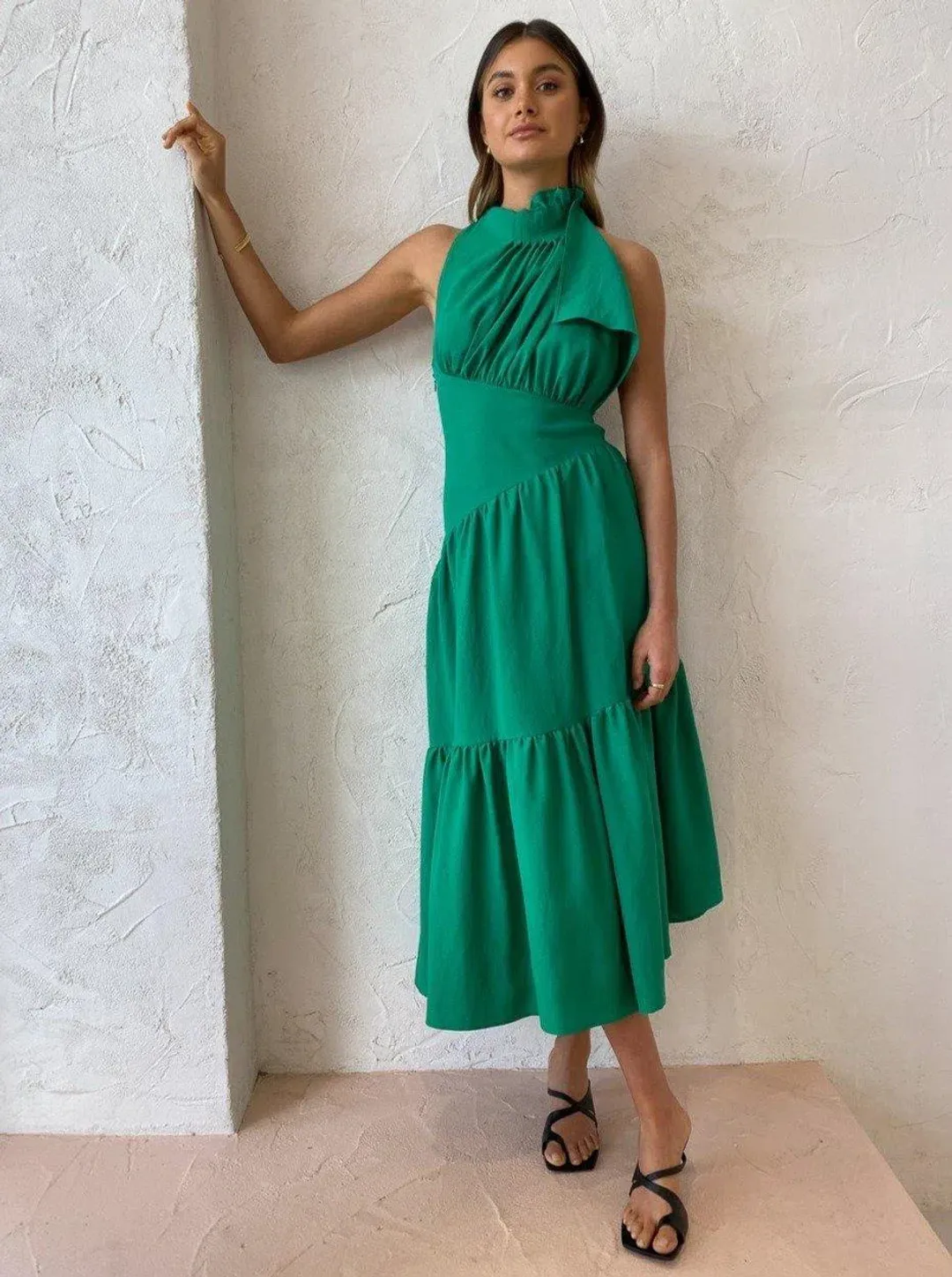 One Feel Swoop Fern Serendipity Maxi Dress for rent on The Volte - main image