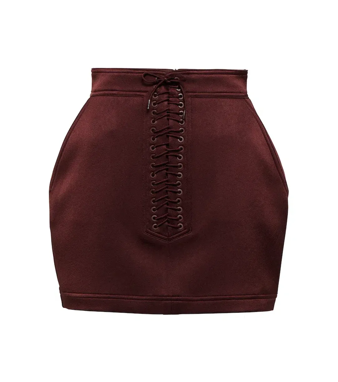 Alex Perry Spence Mini Skirt & Dane Bra Top Set Chocolate Size 8 for rent on The Volte - main image