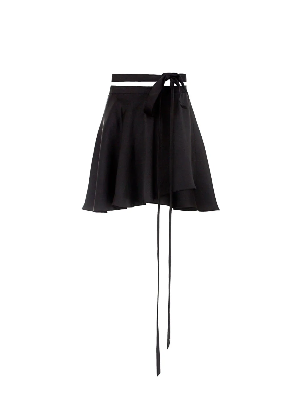 ORSEUND IRIS Ballerina Wrap Skirt & Drop Shoulder Top Set, Black for rent on The Volte - main image