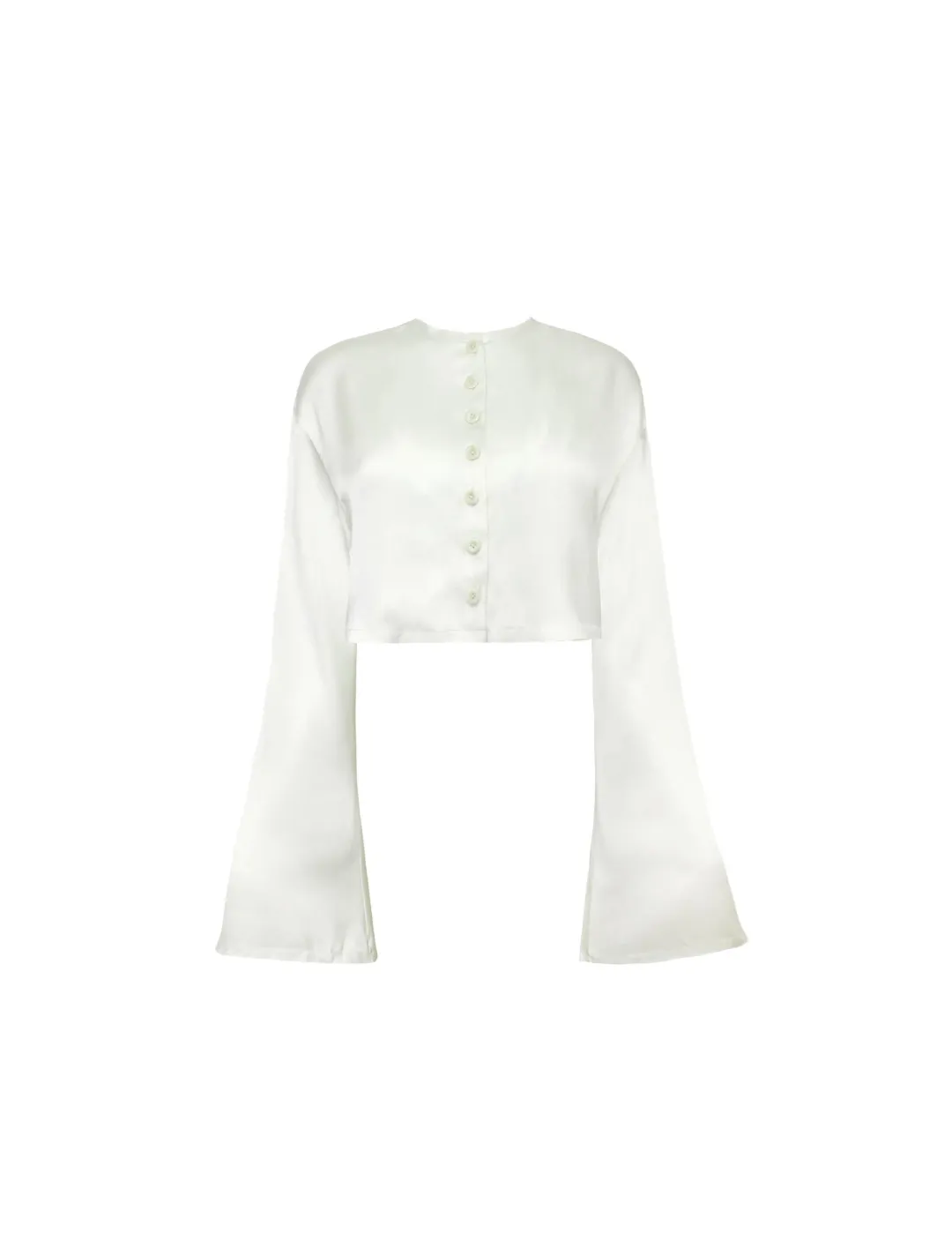 ORSEUND IRIS Ballerina Wrap Skirt & Drop Shoulder Top Set, Ivory for rent on The Volte - main image