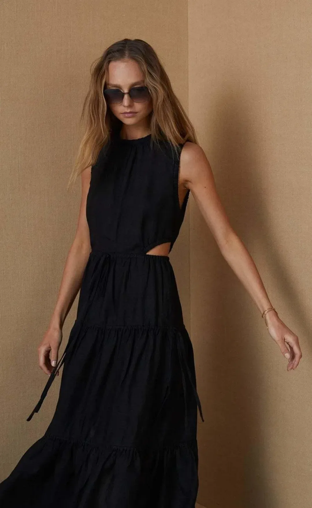 Bec & Bridge Henriette Maxi Dress Black Size 8 for rent on The Volte - main image