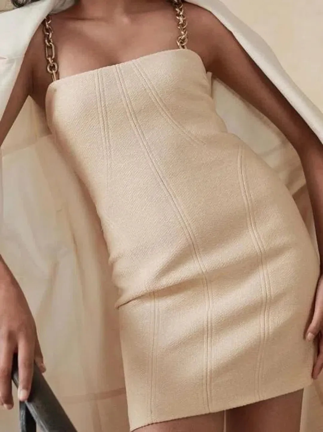 Manning Cartell- Neo Classic Mini Dress W/Chain Size 6 for rent on The Volte - main image