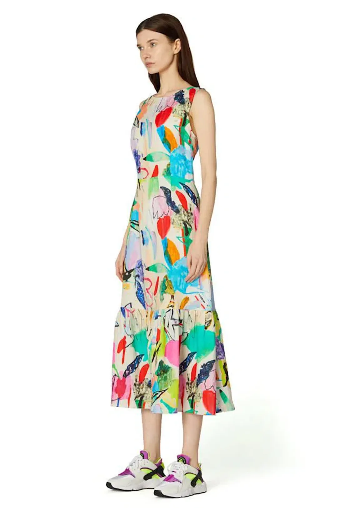 Gorman Flower in Fauve Dress Multi Size 8  for rent on The Volte - main image