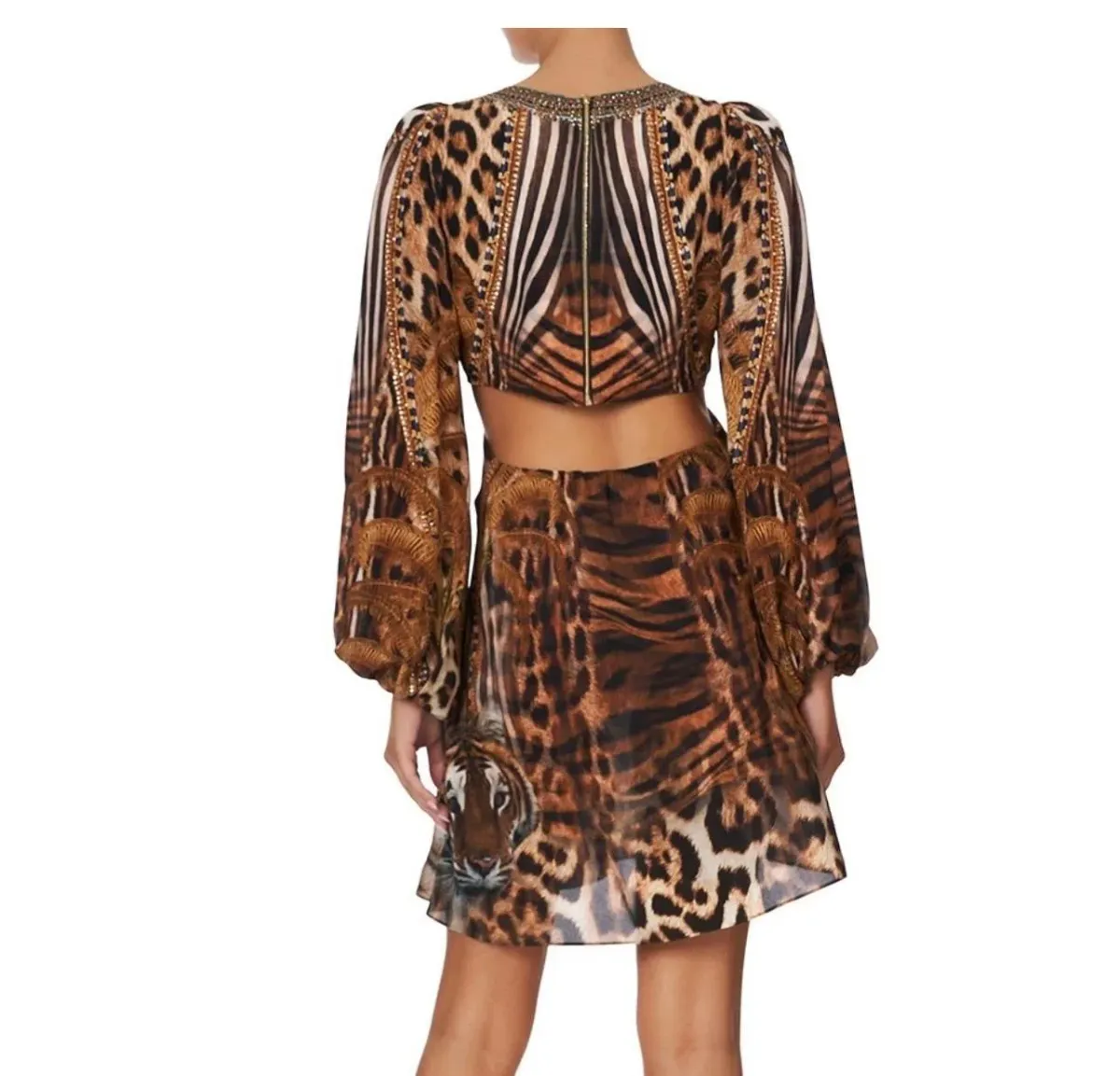 U RING CUT OUT SHORT DRESS BERKELEY ST AFTER DARK - Image 2