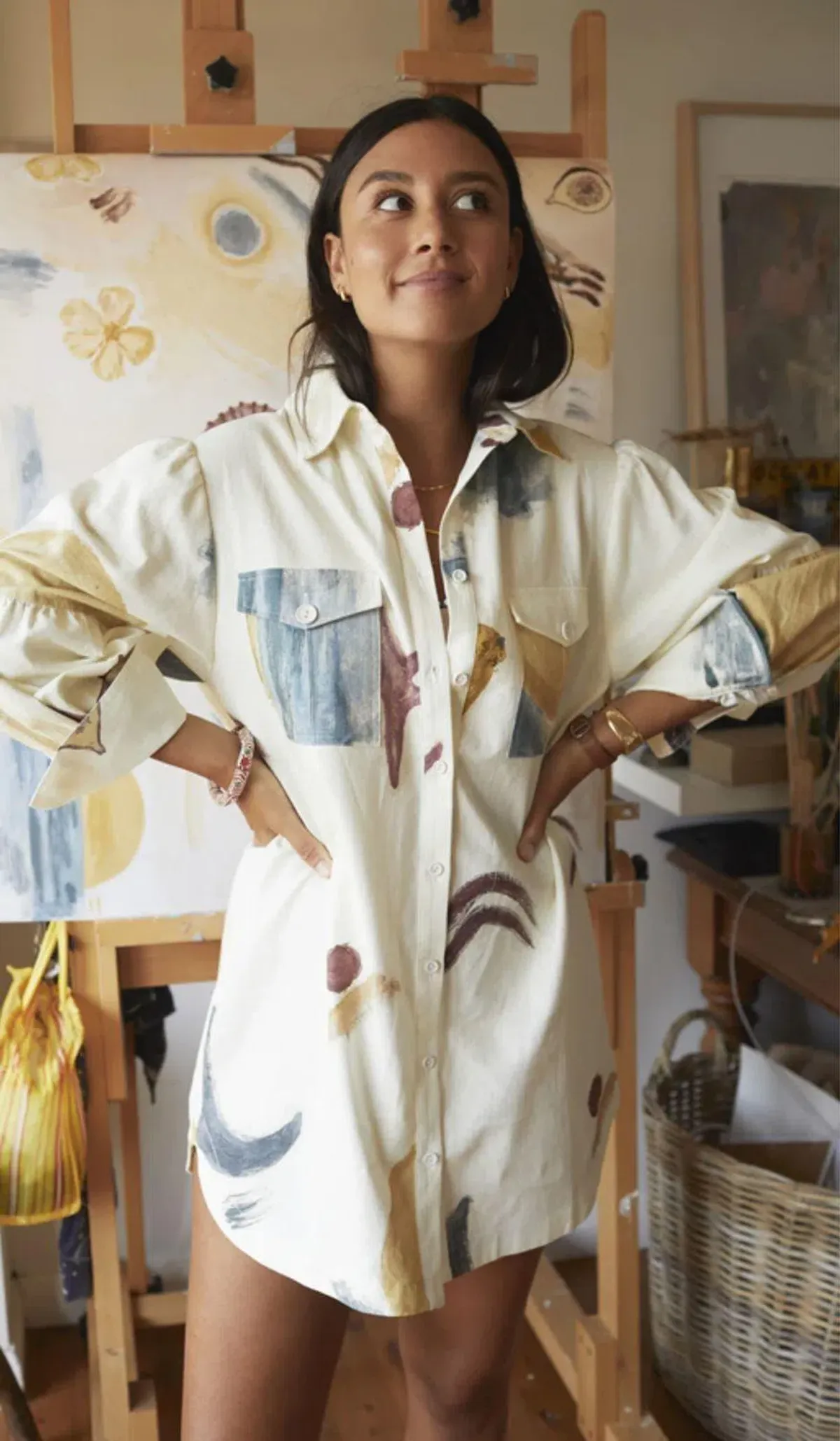 Sir The Label Martine Shirt Dress - PRINT Size 6/0 - Image 3