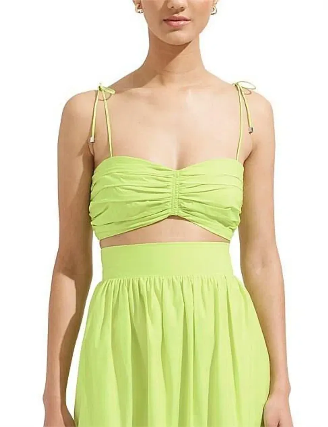 Steele - Green Fields Set (Austin Skirt & Cameron Bustier) for rent on The Volte - main image