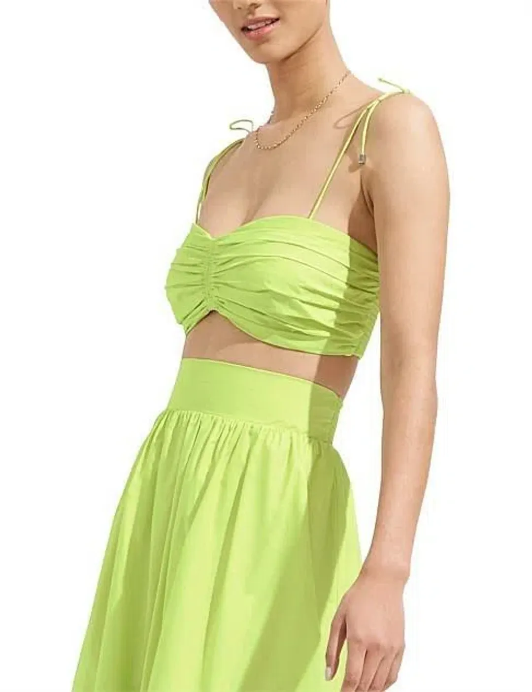 Steele - Green Fields Set (Austin Skirt & Cameron Bustier) for rent on The Volte - main image