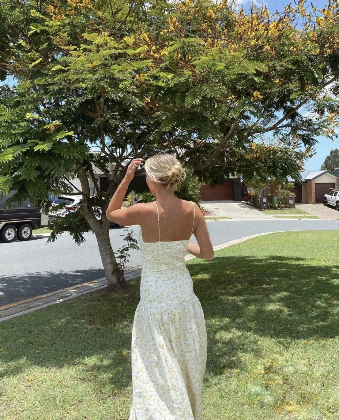 Wild Daisy Midi Dress for rent on The Volte - main image