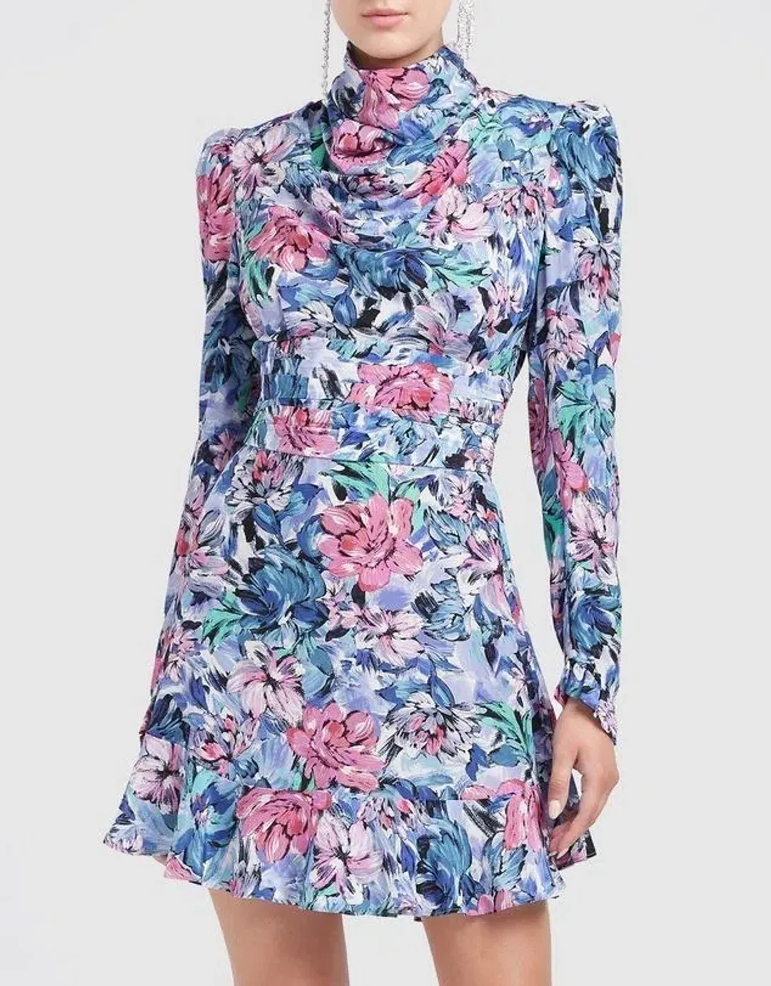 Rebecca Valance La Violette Mini Dress Floral Size 8 for rent on The Volte - main image