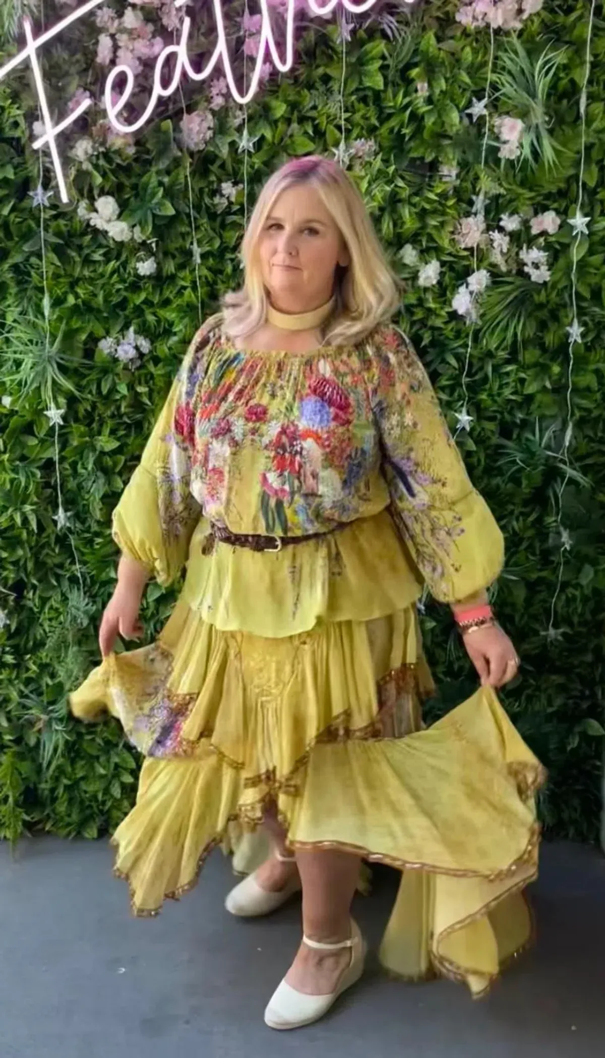 Camilla Among the Gumtrees Off Shoulder Halter Top and Maxi Skirt With Double Frill Set Print Size L  - Image 8