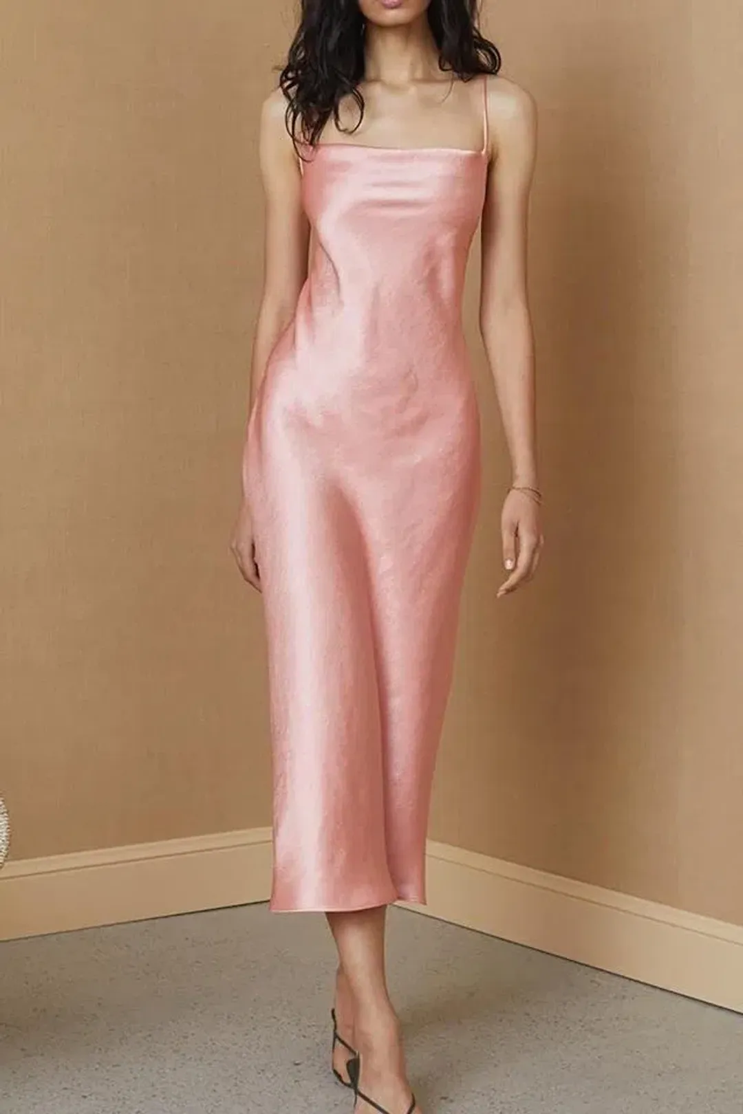 Bec & bridge coral Veronique midi dress for rent on The Volte - main image