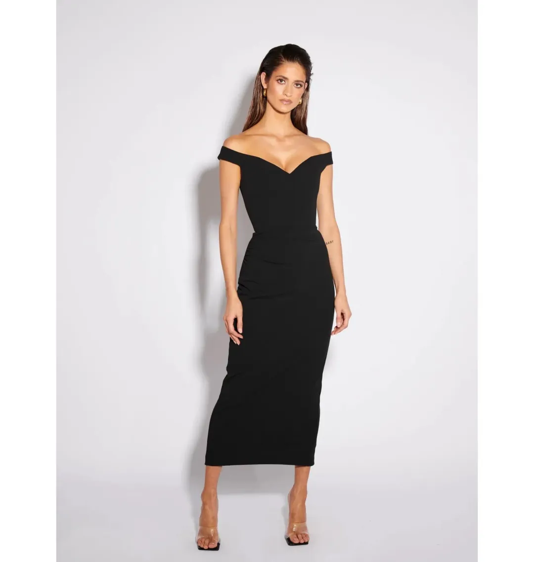 Effie Kats AAMI Midi Dress Black Size AU 10 for rent on The Volte - main image