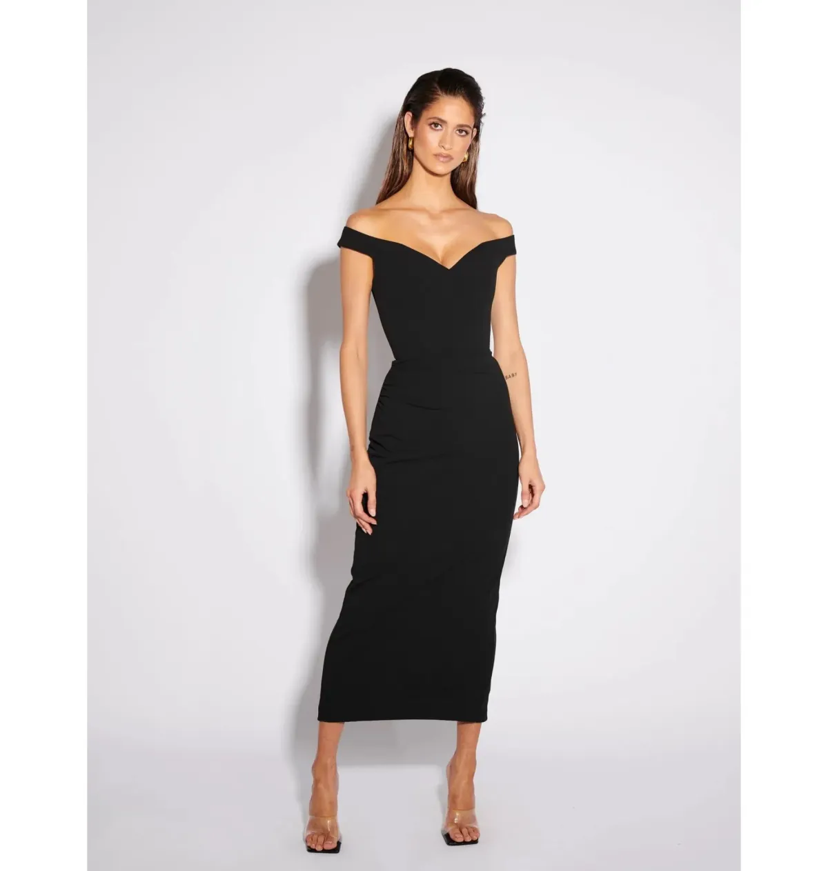 Effie Kats AAMI Midi Dress Black Size AU 10 - Image 1