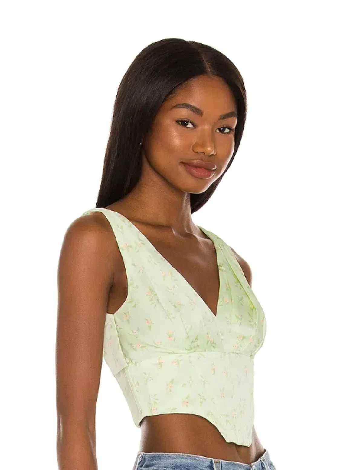 Camilla Coelho Trudy Bustier in Sage Delilah Size S   - Image 2