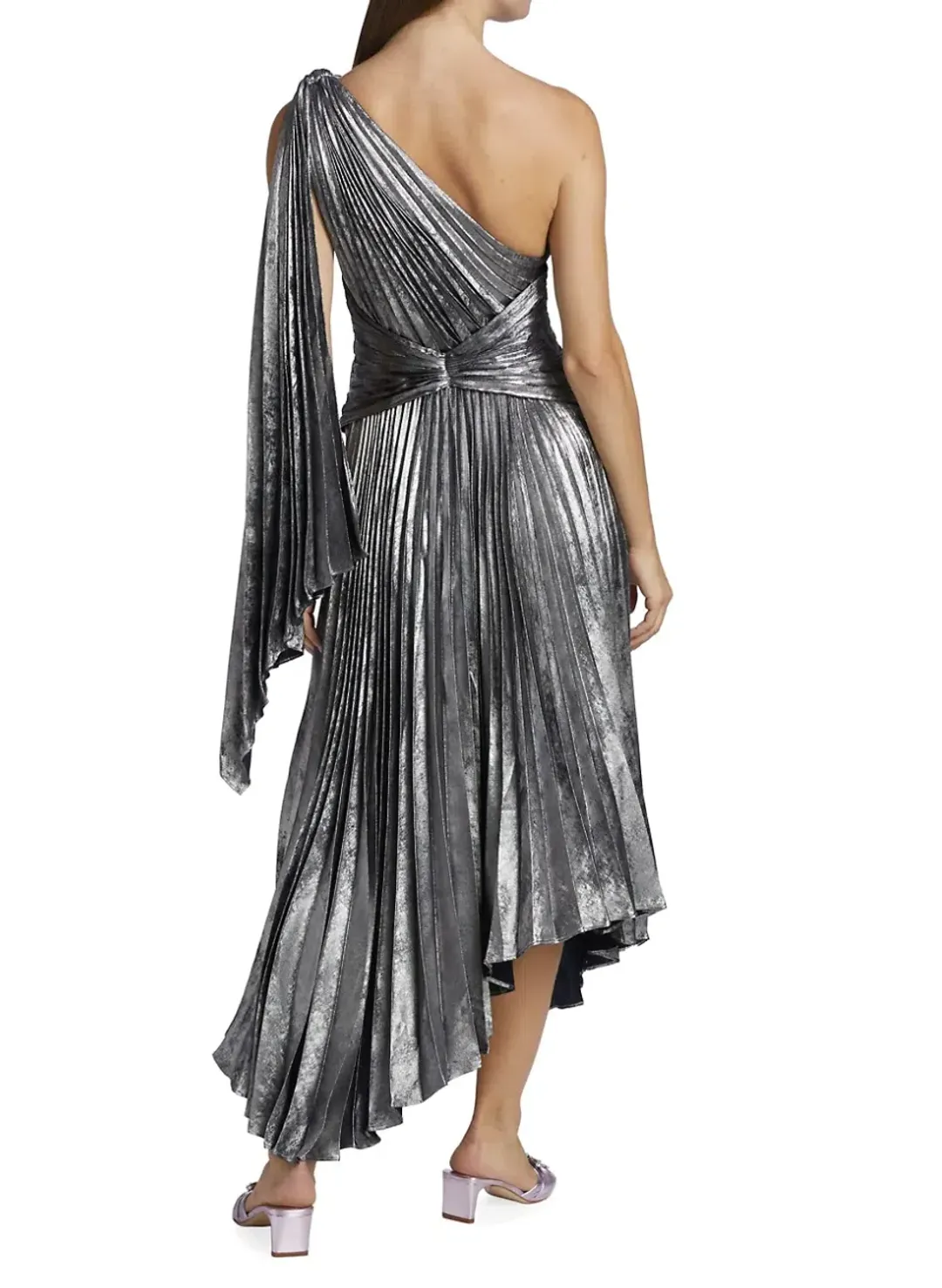 Acler Kalora Midi Dress Gunmetal Size 10 for rent on The Volte - main image