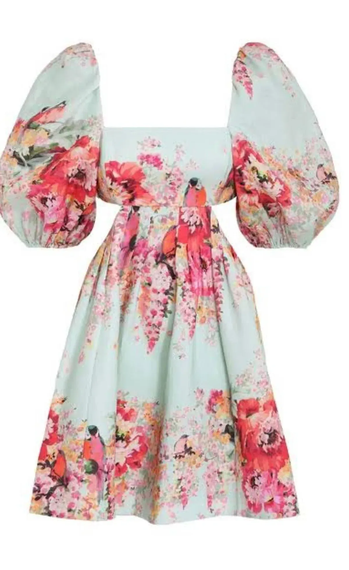 Zimmermann Mae Cut Out Mini Dress Print Size 6 - Image 5