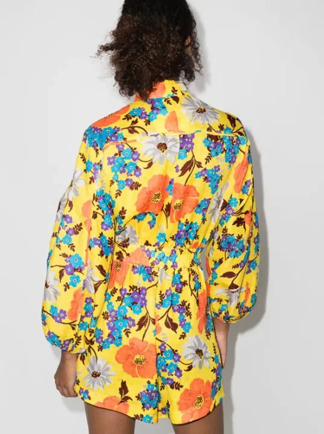 Zimmermann Estelle Panelled Playsuit Print Size 8 for rent on The Volte - main image