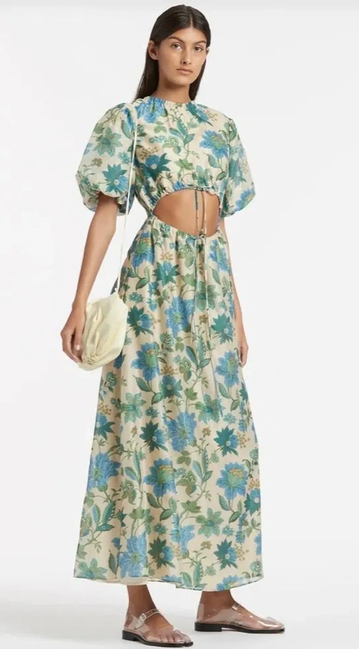 Sir The Label Celia Puff Sleeve Midi Dress Size 8 - Image 2