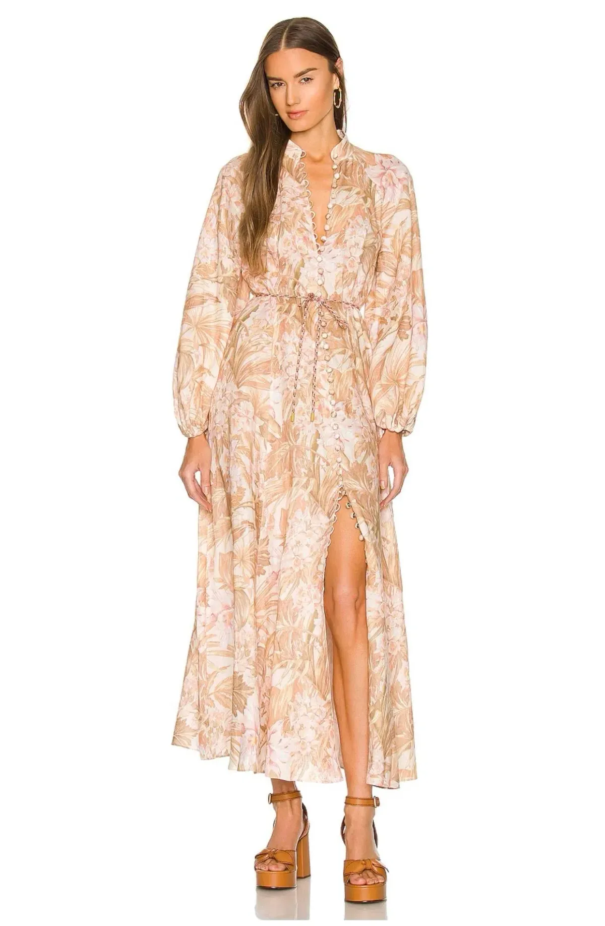 Zimmermann Andie Billow Long Dress Print Size 8 - Image 1