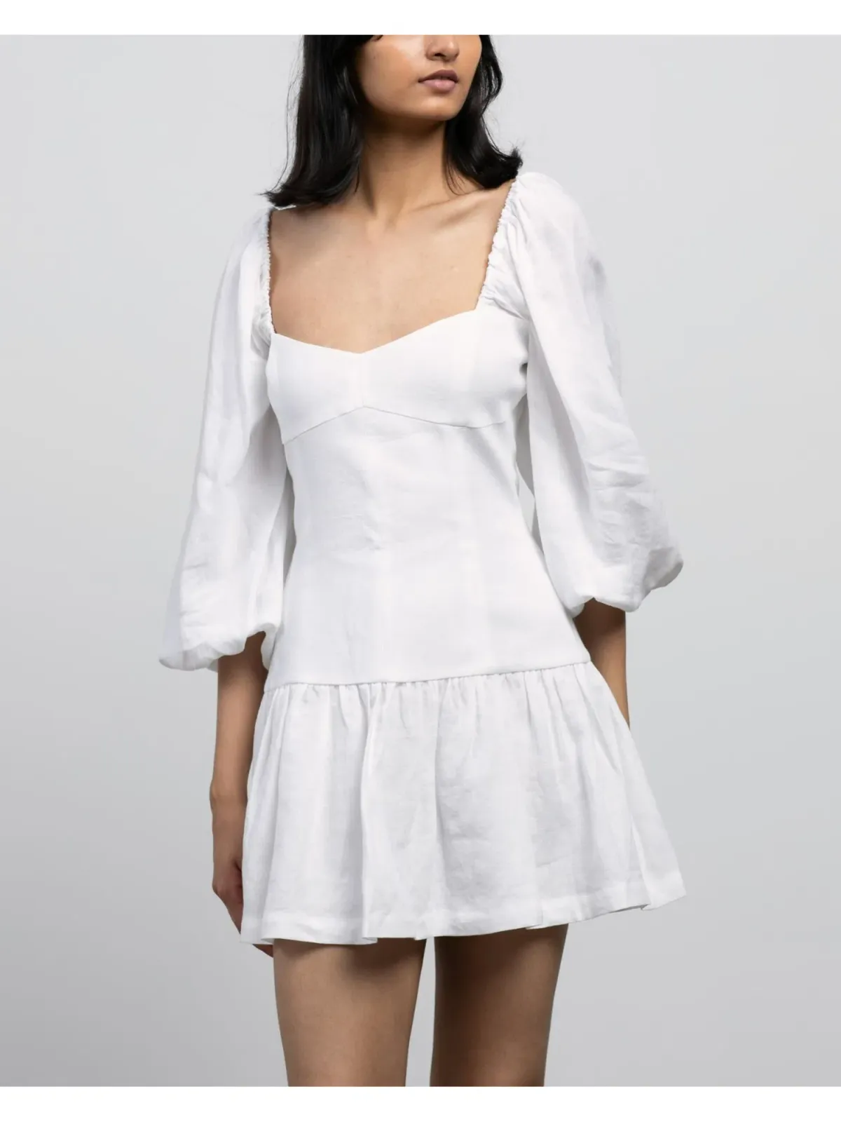 Bec & Bridge Henriette Mini Dress in White Size AU 6 - Image 2