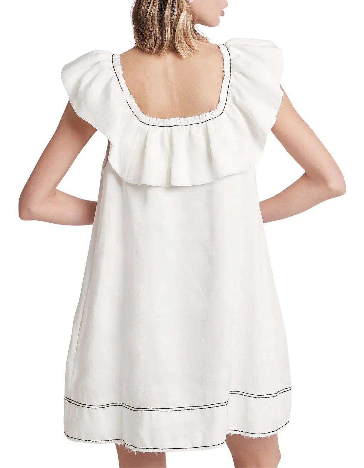 Aje Solitude Sleeveless Mini Dress White Size 10 - Image 3