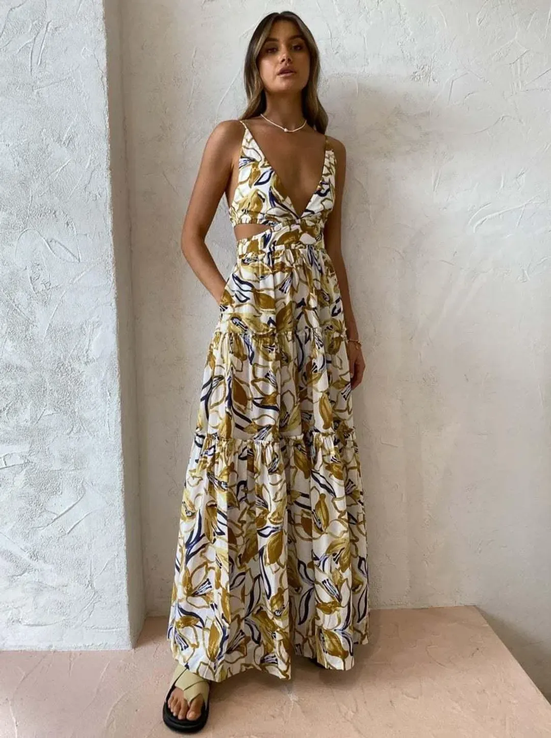 Bec & Bridge Eugenie Maxi Dress In Print Size 6 for rent on The Volte - main image