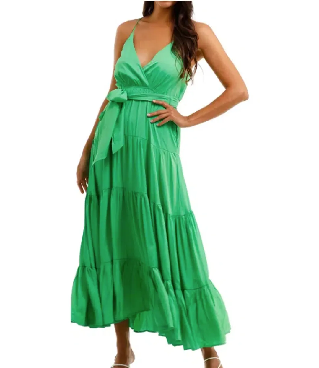 Sheike Mystique Maxi Dress Green Size 6 for rent on The Volte - main image