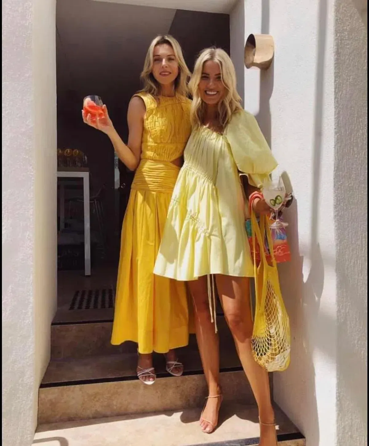 Aje Hushed Asymmetric Mini Dress Yellow Size 6 - Image 6