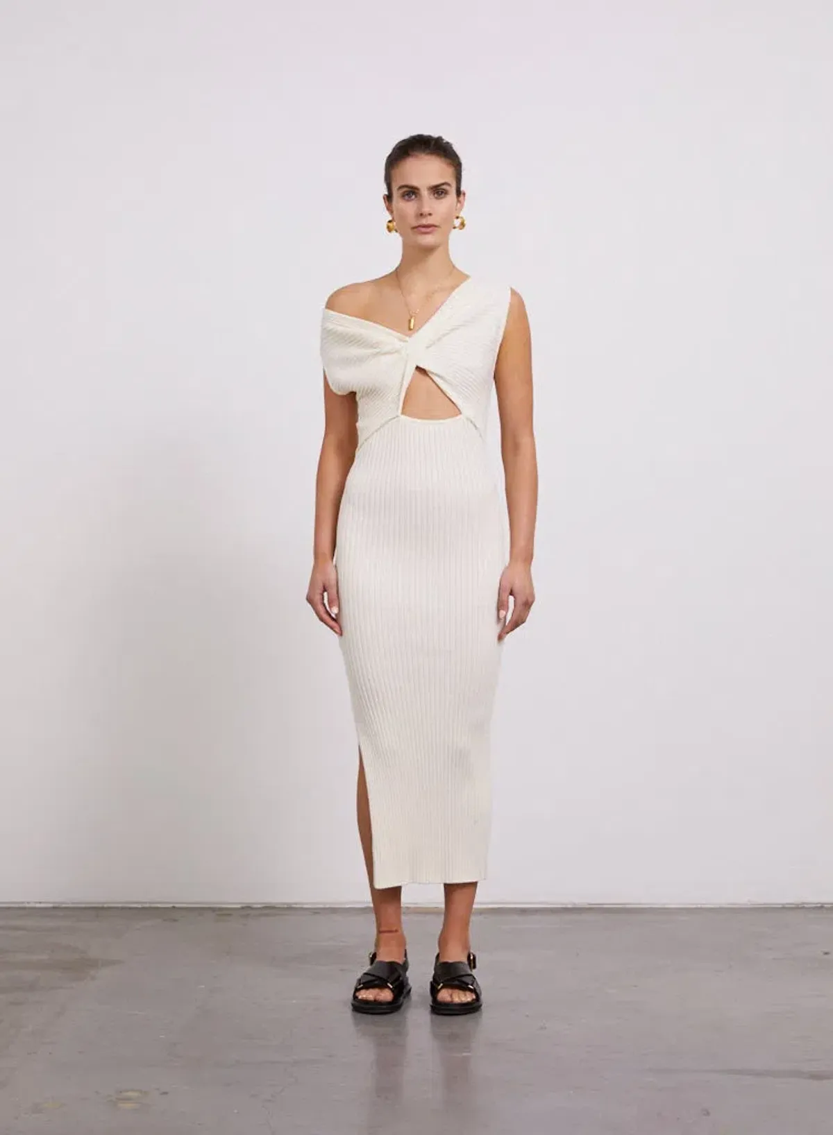 Anna Quan Zanita Midi Dress Cream Size 8 - Image 1