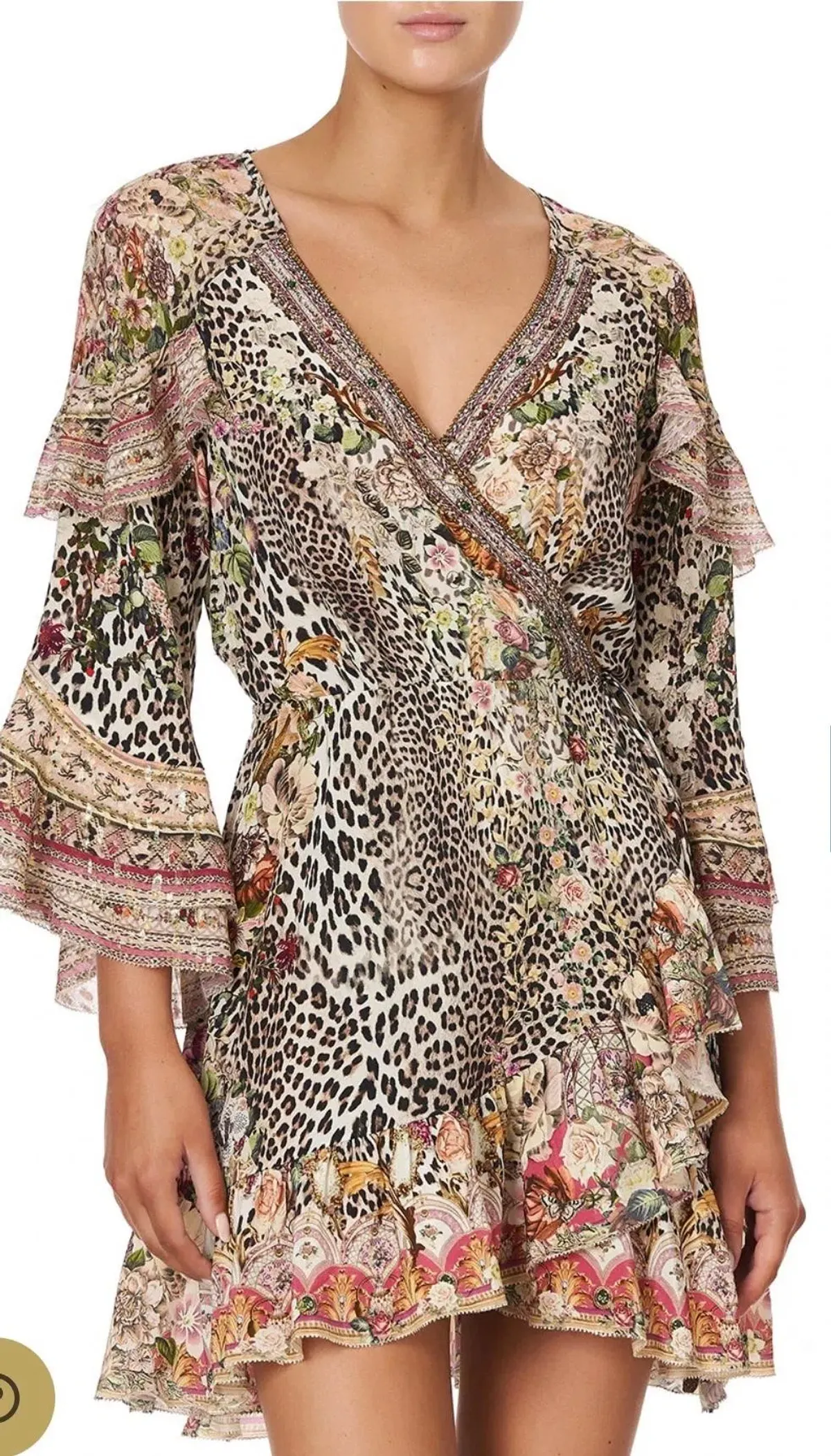Camilla Anarchy at Annabels Short Wrap Dress Print Size 14 - Image 5