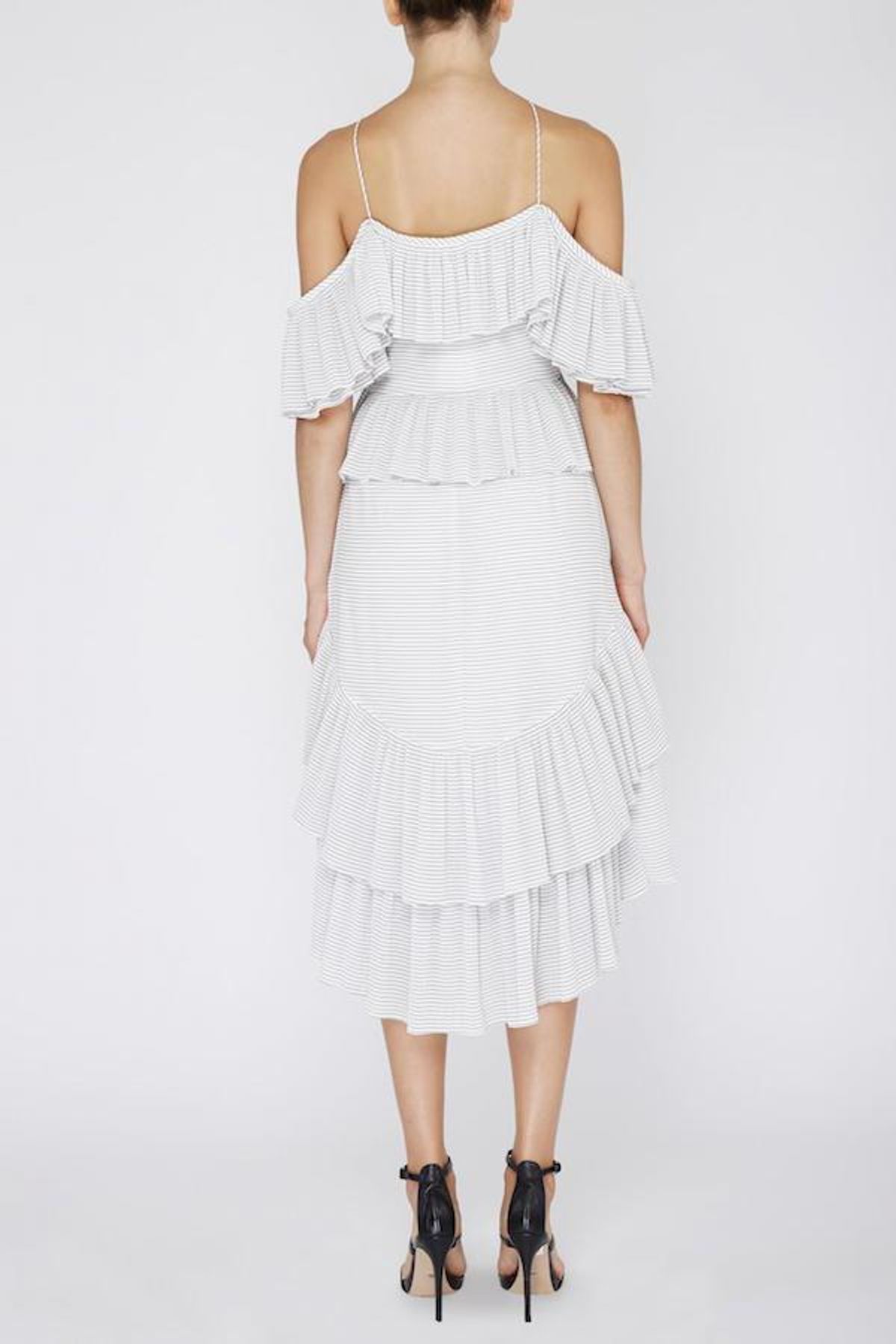 Acler Keppel Pleat Dress Grey Size 8 - Image 4