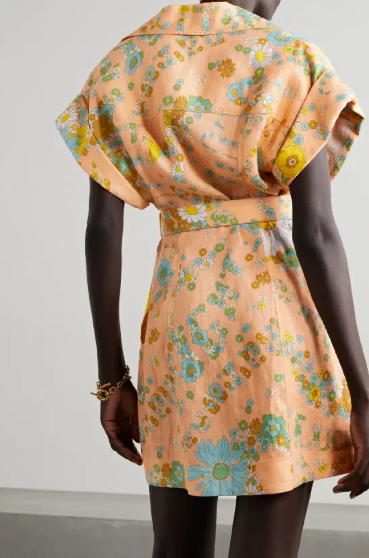 Zimmermann Lola Roll Cuff Mini Dress Print Size 12 - Image 5