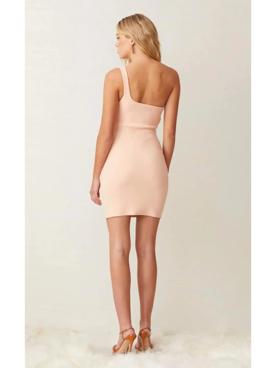 Bec & Bridge Ruby Mini Dress Peach Size AU 6  for rent on The Volte - main image